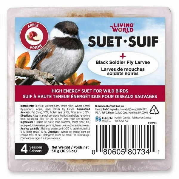 Living World Wild Bird Suet - Apple