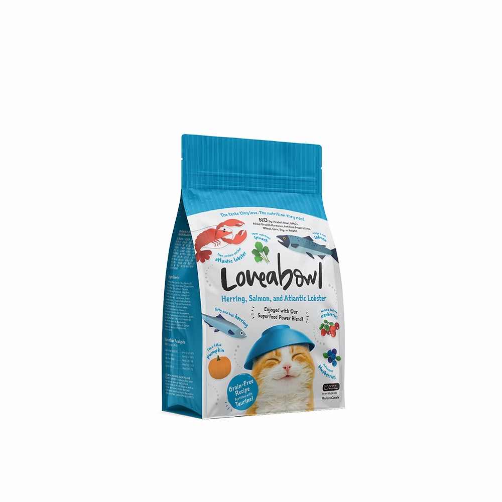 Loveabowl Cat Food Herring Salmon and Atlantic Lobster 150g