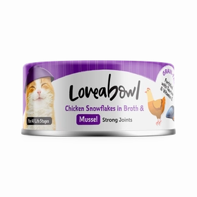 Loveabowl Cat Wet Food Chicken Snowflakes & Mussel in Broth 70g
