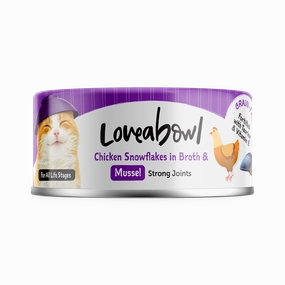 Loveabowl Cat Wet Food Chicken Snowflakes & Mussel in Broth 70g