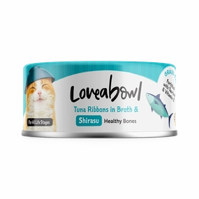 Loveabowl Cat Wet Food Tuna Ribbons & Shirasu in Broth 70g