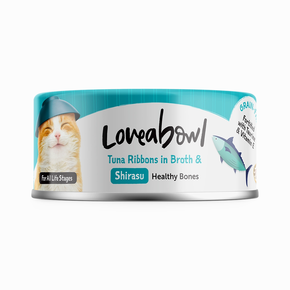 Loveabowl Cat Wet Food Tuna Ribbons & Shirasu in Broth 70g