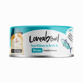 Loveabowl Cat Wet Food Tuna Ribbons & Shirasu in Broth 70g
