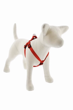 LupinePet Basic Solids Red Step-In Dog Harness