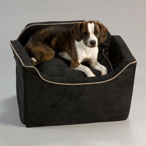 Luxury Lookout I Dog Car Seat Dark Chocolate/Buckskin