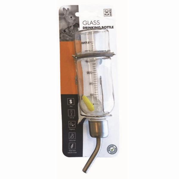 M-PETS Glass Drinking Bottle