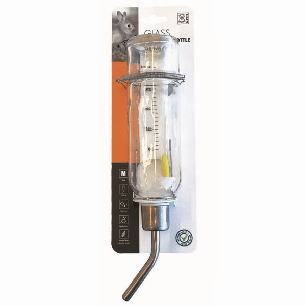 M-PETS Glass Drinking Bottle