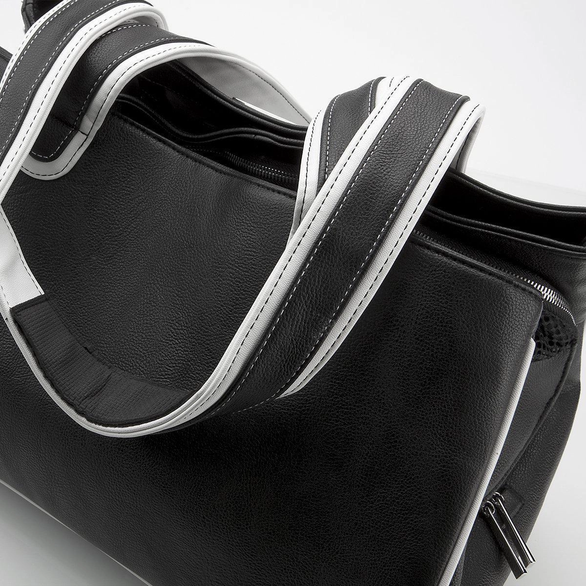 Majestic Maltese Rescue Me Tote Faux Leather Dog Carrier Black