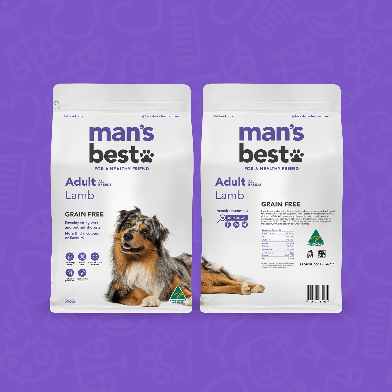 Man's Best Dog Food Adult Lamb