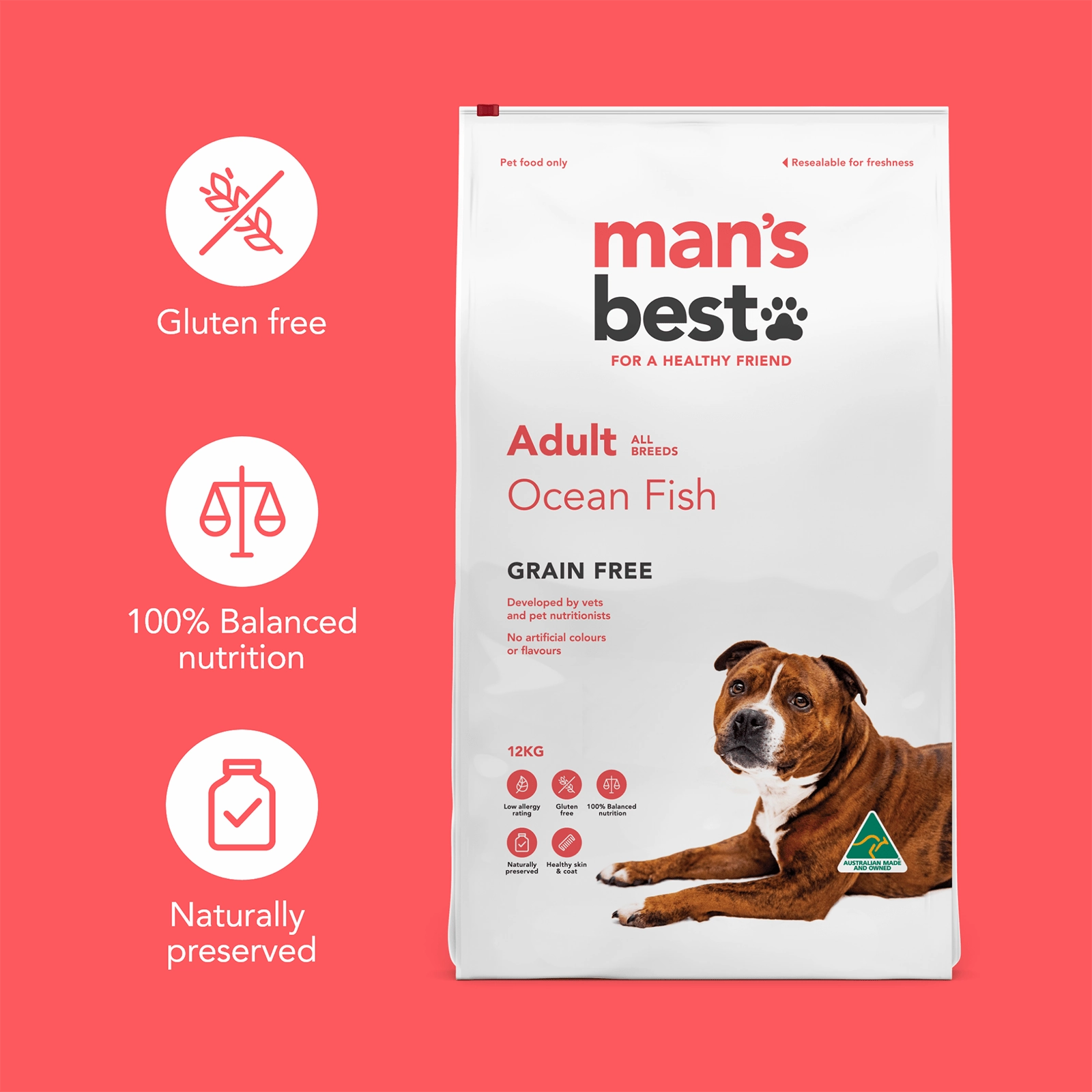 Man's Best Dog Food Adult Ocean Fish