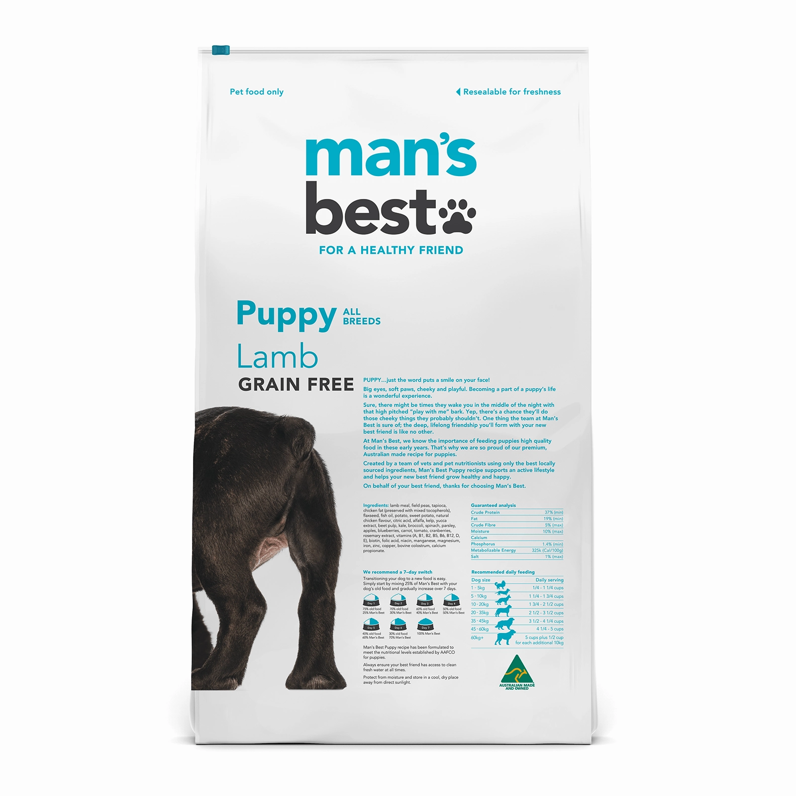 Man's Best Dog Food Puppy Lamb