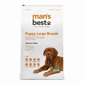 Man's Best Dog Food Puppy Large Breed Lamb & Chicken with Sardines