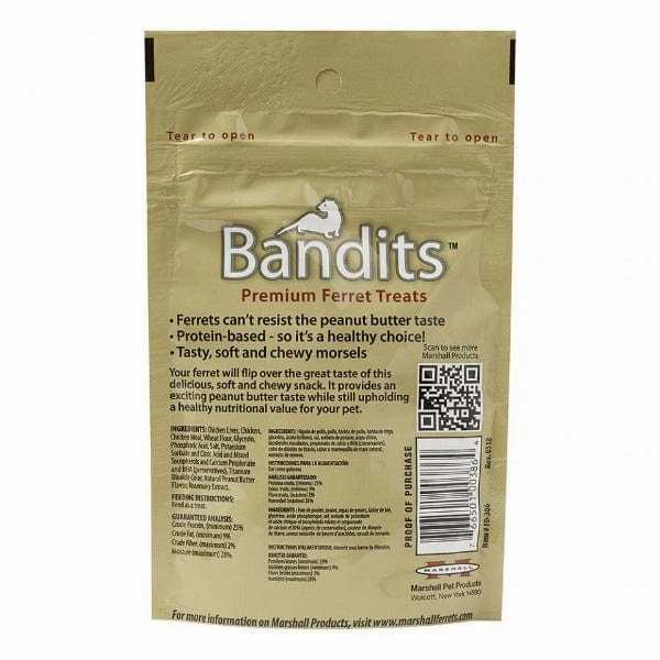 Marshall Bandits Peanut Butter Flavour Premium Ferret Treats