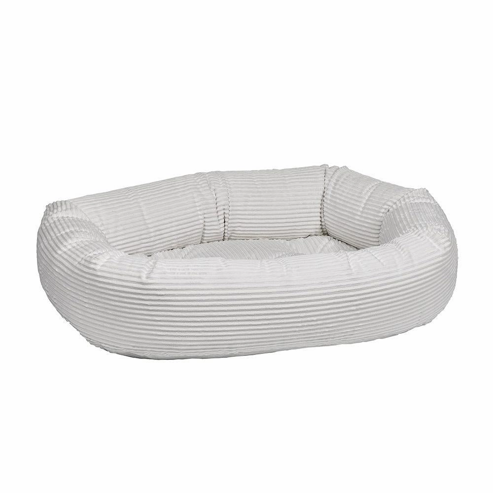 Marshmallow Microcord Donut Dog Bed