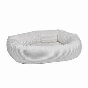 Marshmallow Microcord Donut Dog Bed