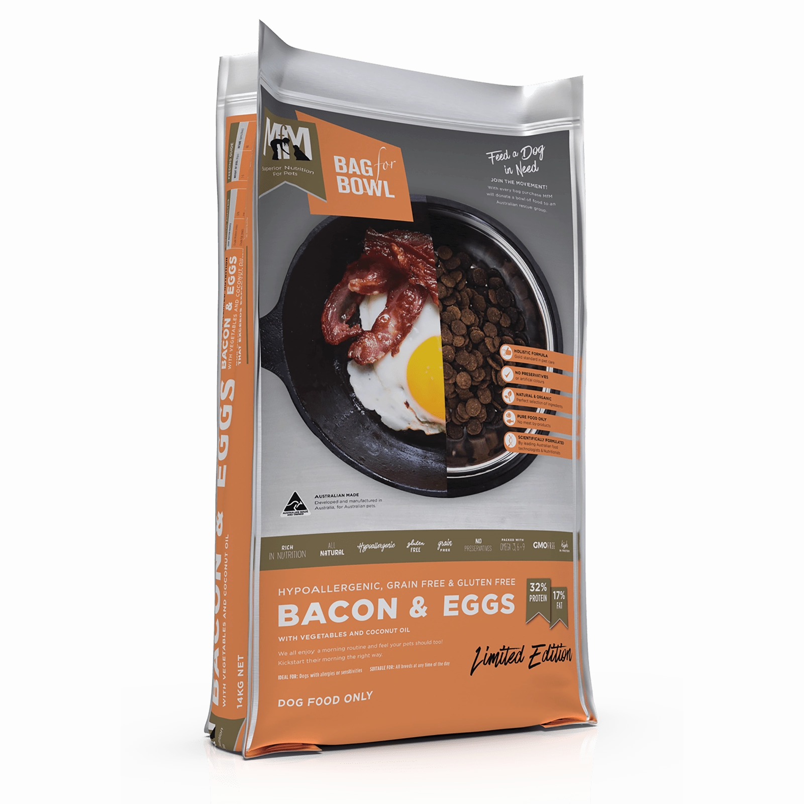 Meals For Mutts Dog Food Adult Bacon & Eggs