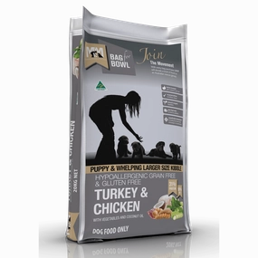 Meals For Mutts Grain Free Dog Food Puppy Large Kibble Turkey & Chicken