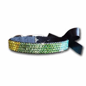 Mediterranean Crystal Dog Collar