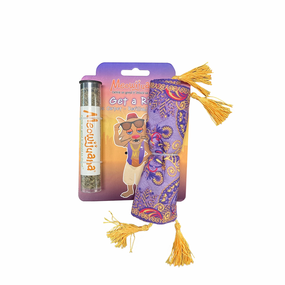 Meowijuana Cat Toy Get A Ride Refillable Magic Carpet