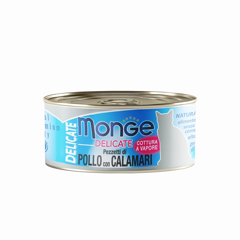 Monge Cat Delicate Chicken with Squid 80g
