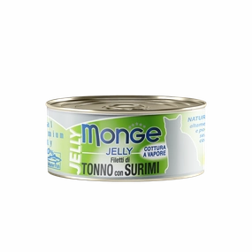 Monge Cat Jelly Yellowfin Tuna with Surimi 80g