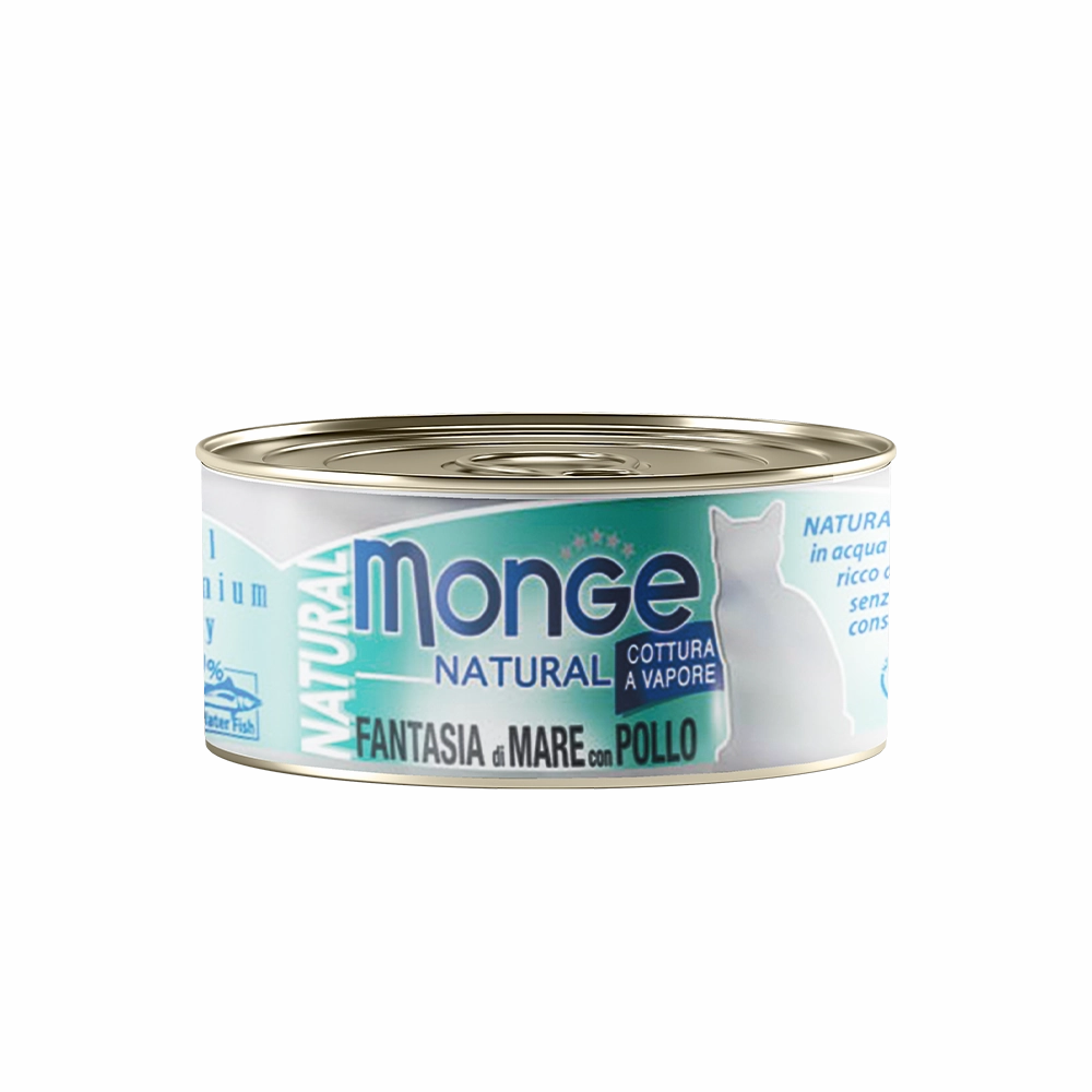 Monge Cat Natural Seafood Mixed with Chicken 80g