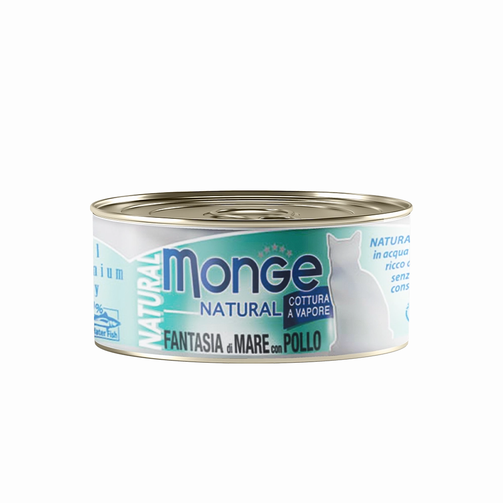 Monge Cat Natural Seafood Mixed with Chicken 80g