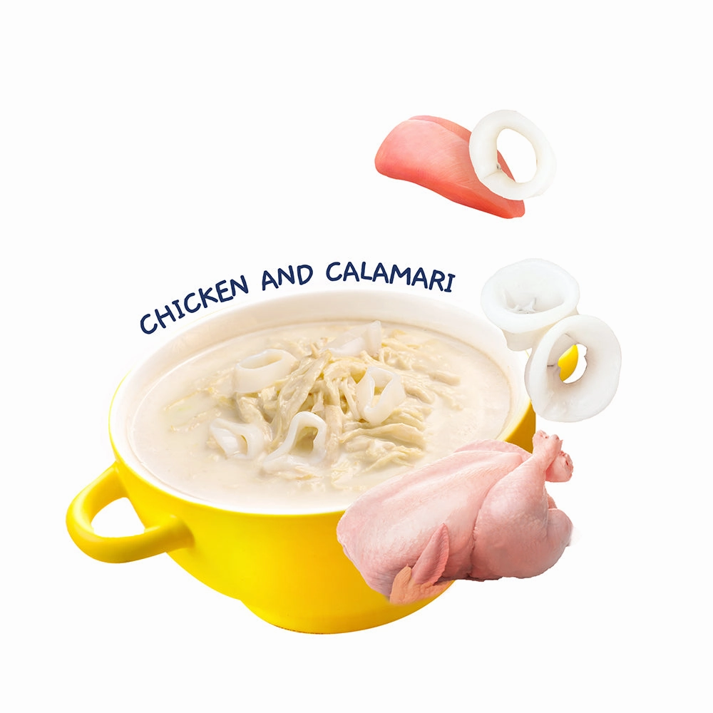 Moochie Cat Creamy Broth Chicken & Calamari 40g