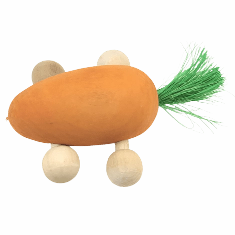 Moss Hollow Rolling Carrot Toy