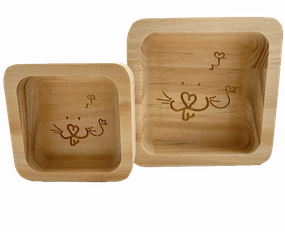 Moss Hollow Square Bowls