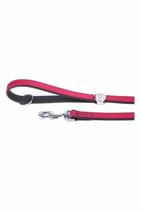 My Family Firenze Fuchsia Leather Dog Leash