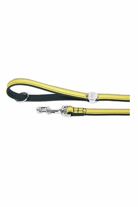 My Family Firenze Yellow Leather Dog Leash