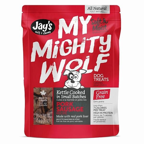 My Mighty Wolf Pork Sausage Recipe Dog Treats