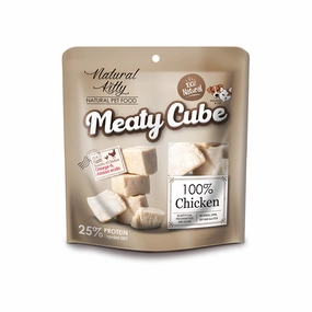 Natural Kitty Meaty Cubes 100% Chicken 60g