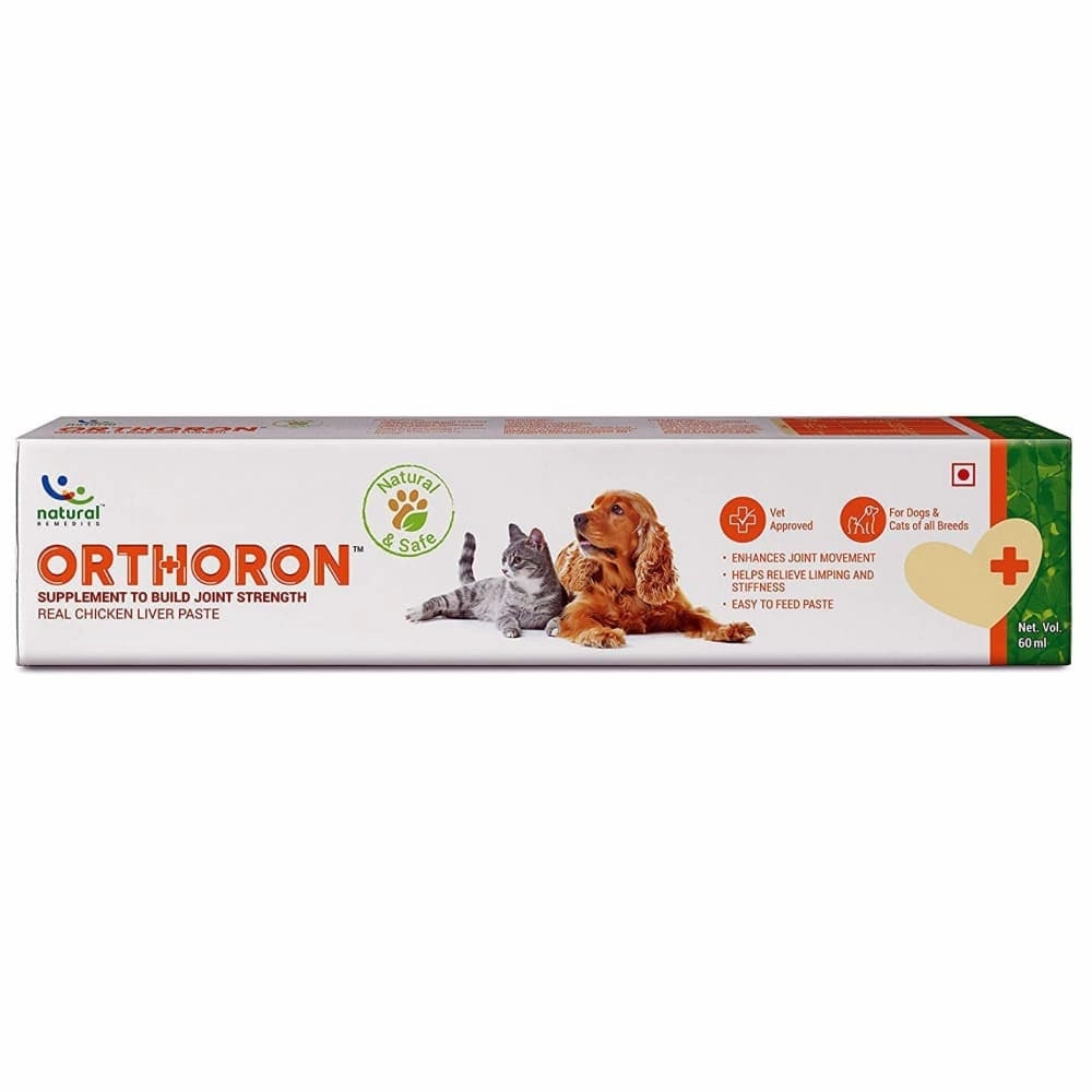 Natural Remedies Orthoron Joint Supplement Paste for Dogs and Cats