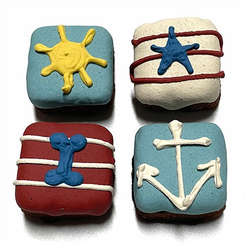 Nautical Brownie Bites Boxed Dog Treats