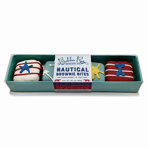 Nautical Brownie Bites Boxed Dog Treats