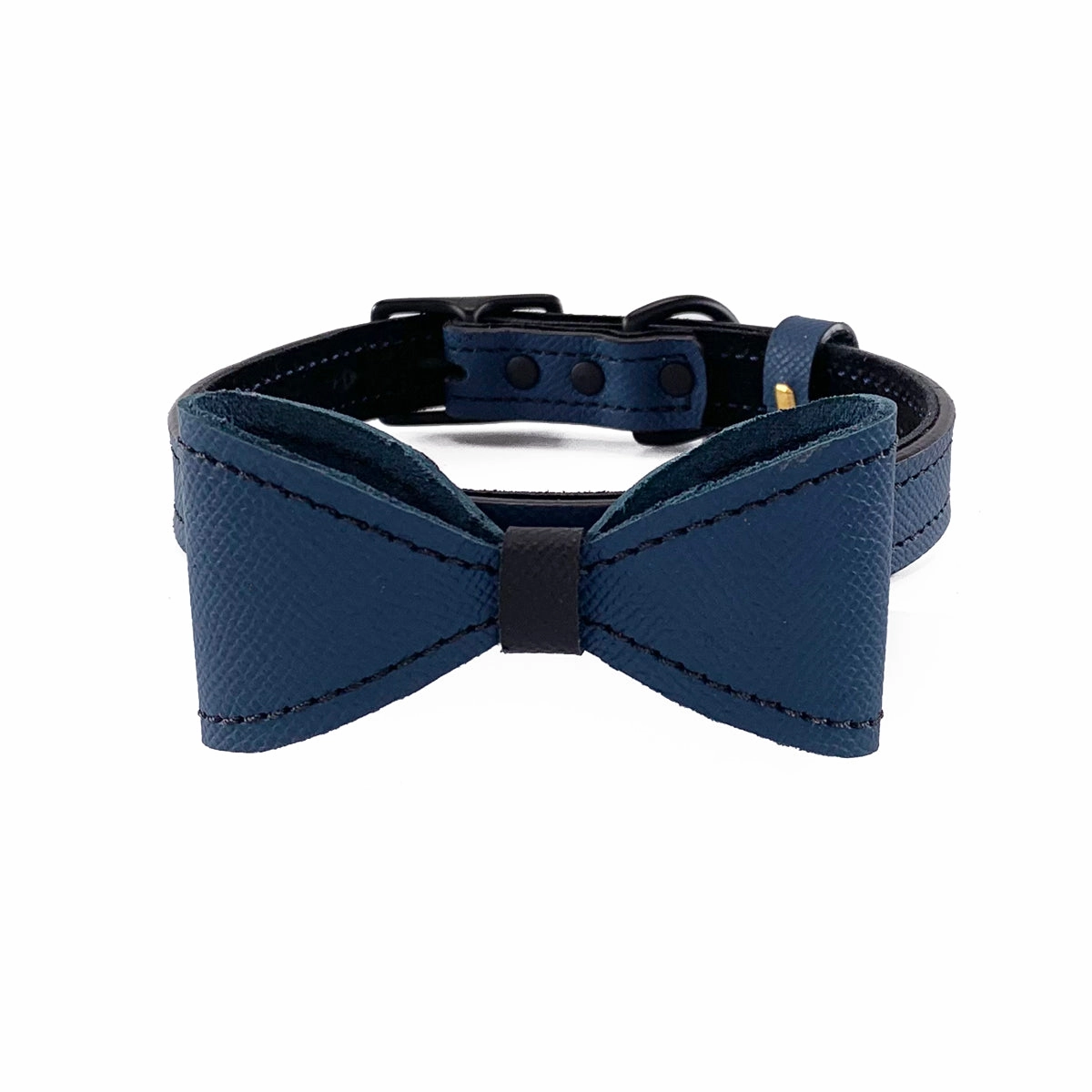 Nixon Leather Orion Blue/Black Alex Dog Bow Tie Slider