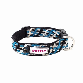 Northern Lights Dog Collar Riptide Blue Medium