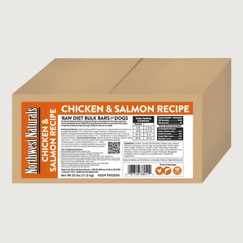 NORTHWEST NATURALS Frozen Raw Chicken & Salmon Recipe for Dogs