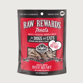 NORTHWEST NATURALS Raw Rewards Beef Heart Treats for Dogs & Cats