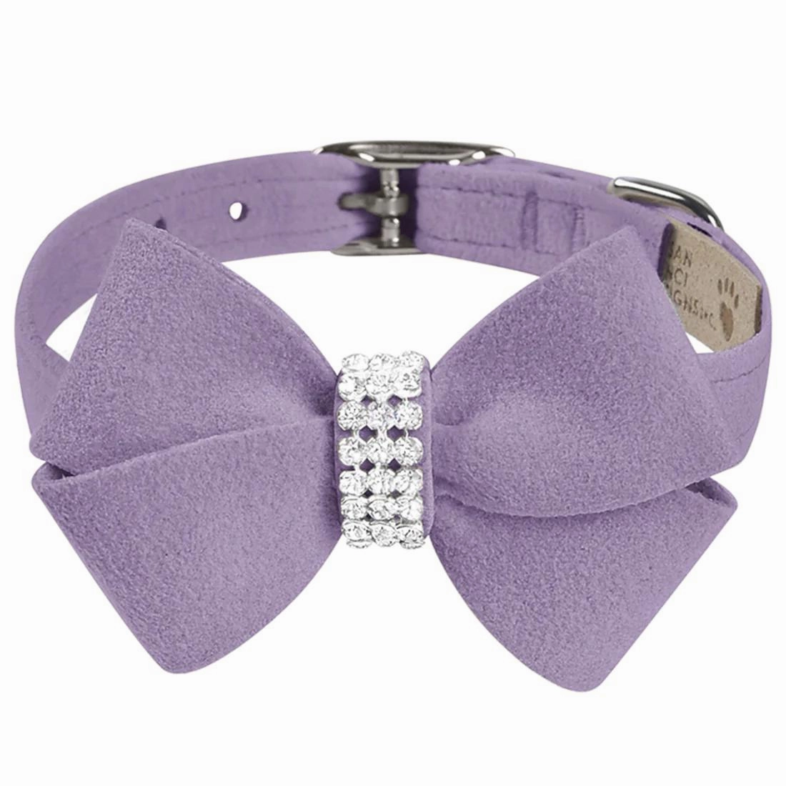 Nouveau Bow Dog Collar French Lavender
