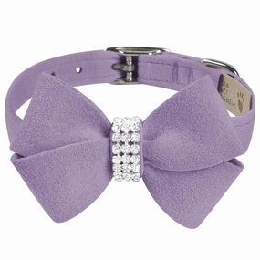 Nouveau Bow Dog Collar French Lavender