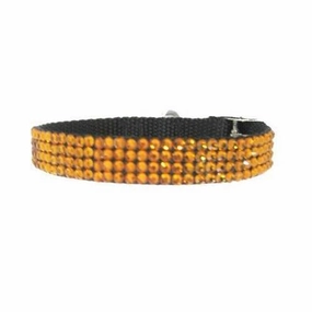 November Birthstone Topaz Crystal Dog Collar