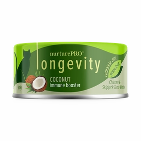 Nurture Pro Cat Longevity with Green Tea Essence GF Chicken & Skipjack Tuna White Meat Coconut 80g
