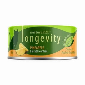 Nurture Pro Cat Longevity with Green Tea Essence GF Chicken & Skipjack Tuna White Meat Pineapple 80g