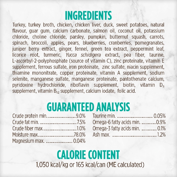 Nutrience Grain Free Turkey, Chicken & Duck Pate Canned Cat Food