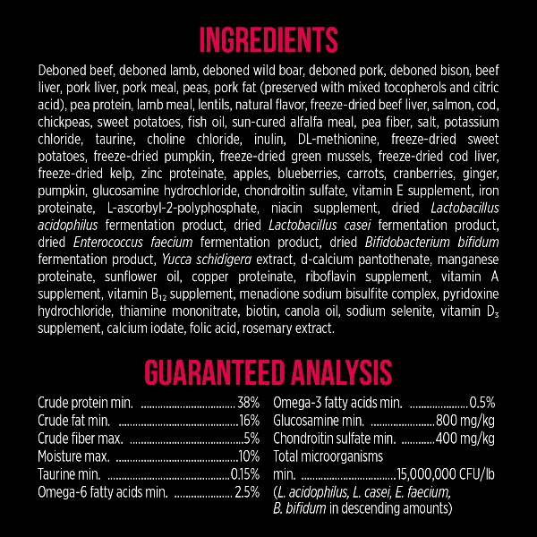 Nutrience SubZero Prairie Red High Protein Dry Dog Food