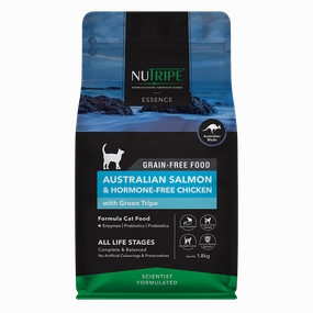 Nutripe Cat Essence Australian Salmon & Hormone-Free Chicken with Green Tripe 1.8kg