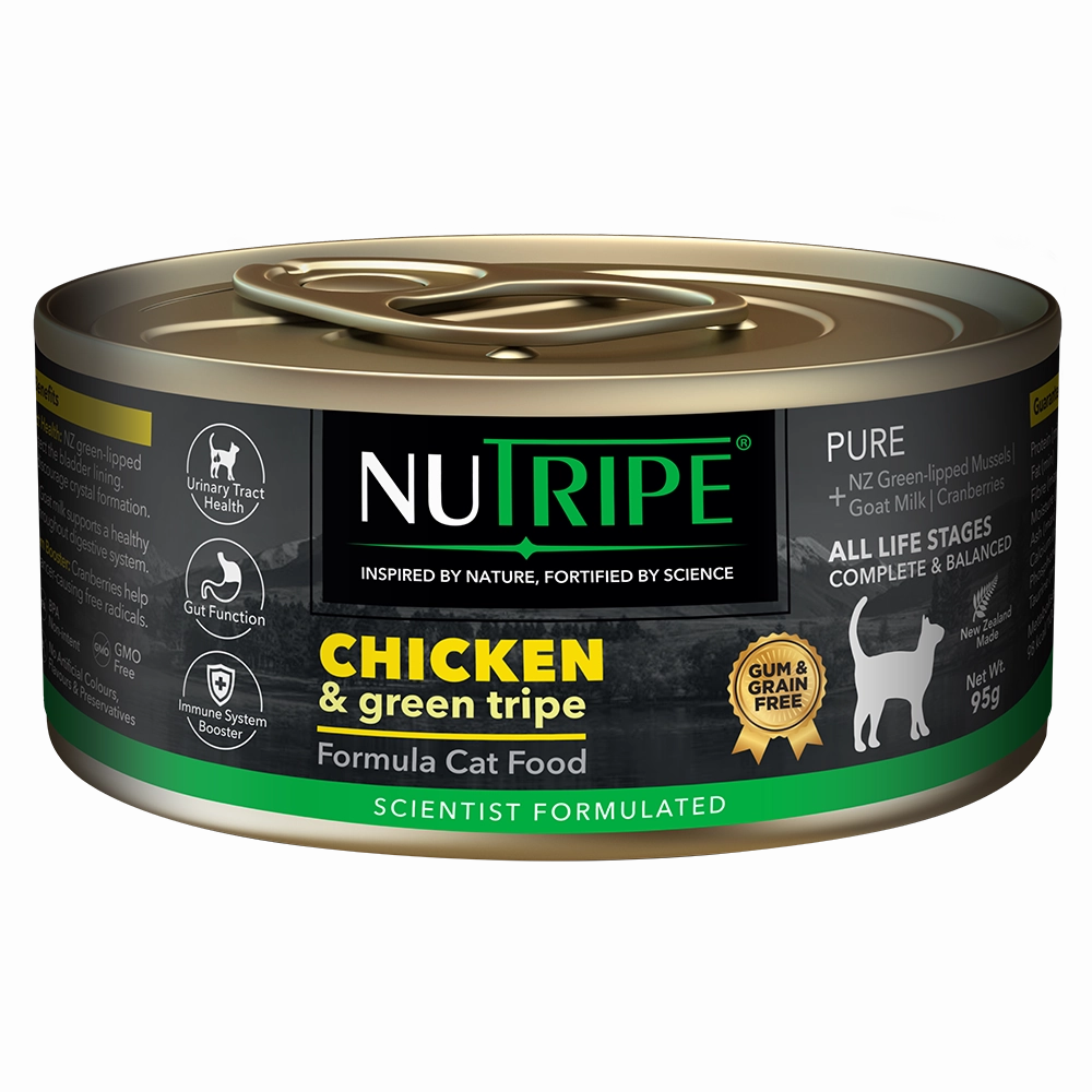 Nutripe Cat Gum & Grain Free Pure Chicken & Green Tripe 95g